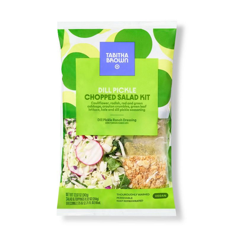 slide 1 of 3, Dill Pickle Chopped Salad Kit - 12.07oz - Tabitha Brown for Target, 12.07 oz