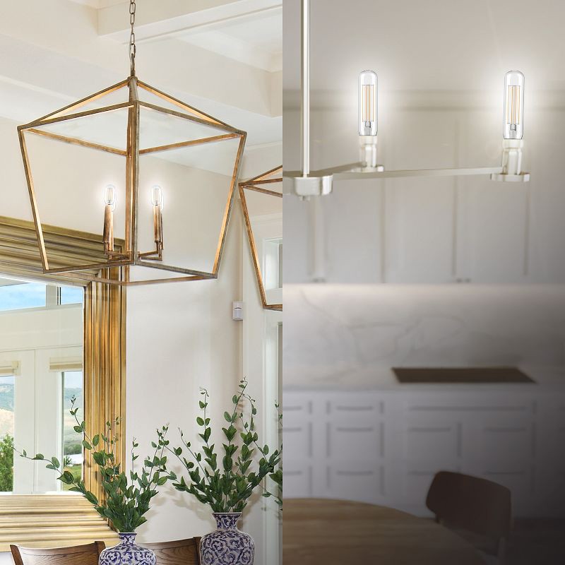 slide 7 of 8, GE Household Lighting GE 2pk 60W Relax T14 LED Light Bulbs Soft White, 2 ct