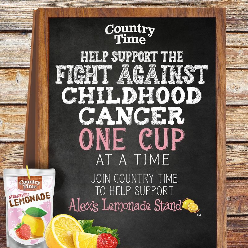 slide 7 of 9, Country Time Strawberry Lemonade Juice Boxes - 10pk/6 fl oz Pouches, 10 ct; 6 fl oz