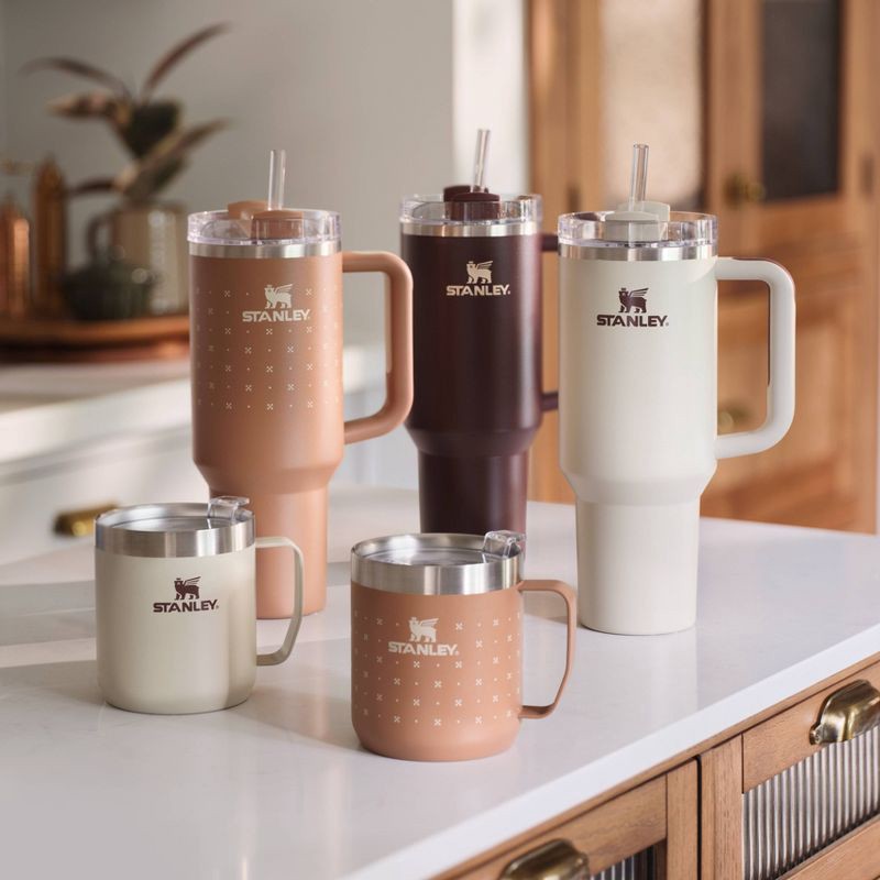 slide 2 of 7, Stanley 40 oz Stainless Steel H2.0 FlowState Quencher Tumbler Deep Clay Orange - Hearth & Hand™ with Magnolia, 40 oz