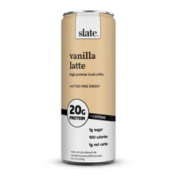 Slate Milk Slate Vanilla Latte High Protein Iced Coffee - 11 fl oz Can