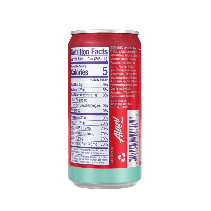 slide 7 of 7, Alani Nu Alani Cherry Slush Energy Drink - 4pk/8.4 fl oz Cans, 4 ct; 8.4 fl oz