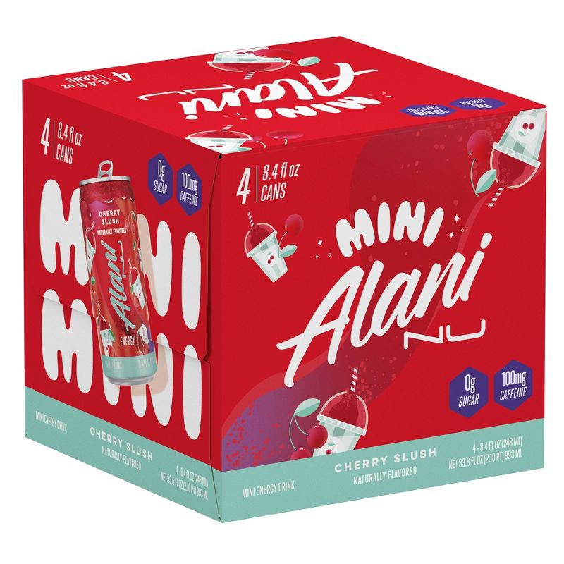 slide 1 of 7, Alani Nu Alani Cherry Slush Energy Drink - 4pk/8.4 fl oz Cans, 4 ct; 8.4 fl oz