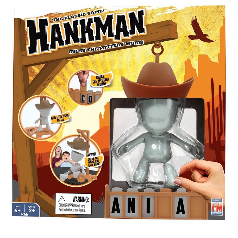 slide 2 of 5, Fotorama Hankman Guess The Mystery Word Hangman Game: Educational Reading Board for 2+ Players, 10-Minute Play, 1 ct