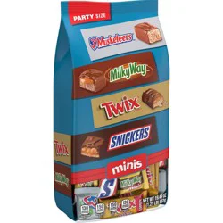 Mars Snickers, Twix, Milky Way, & 3 Musketeers Minis Chocolate Candy Bars - 19.49oz Bulk Bag