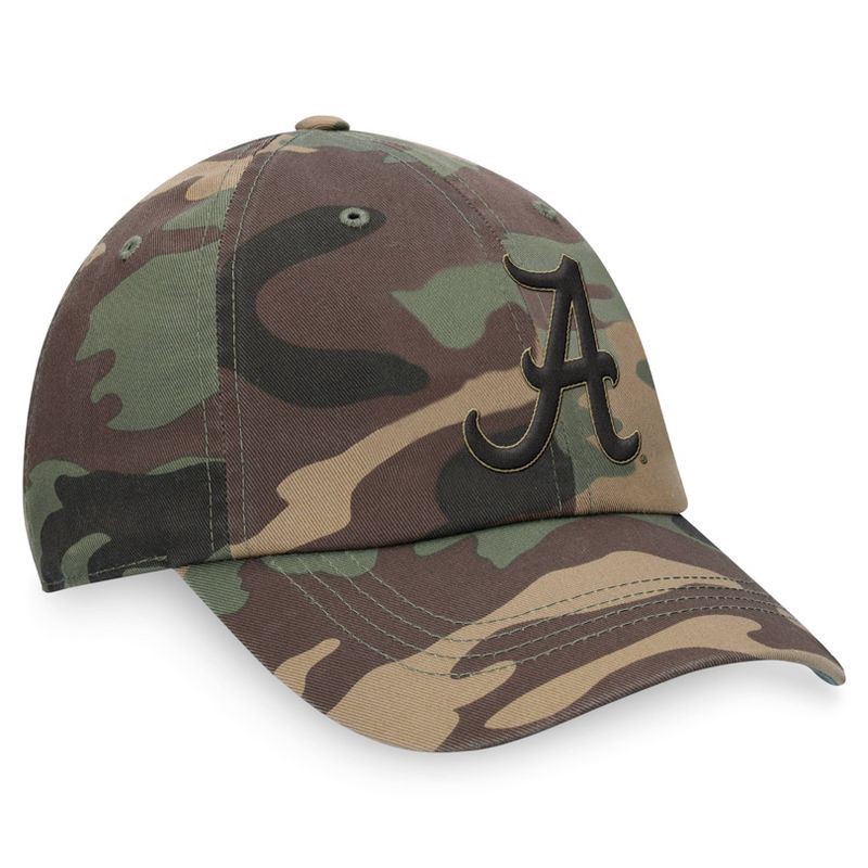 slide 3 of 4, NCAA Alabama Crimson Tide Unstructured Camo Hat: Cotton Adjustable Baseball Cap, 1 ct