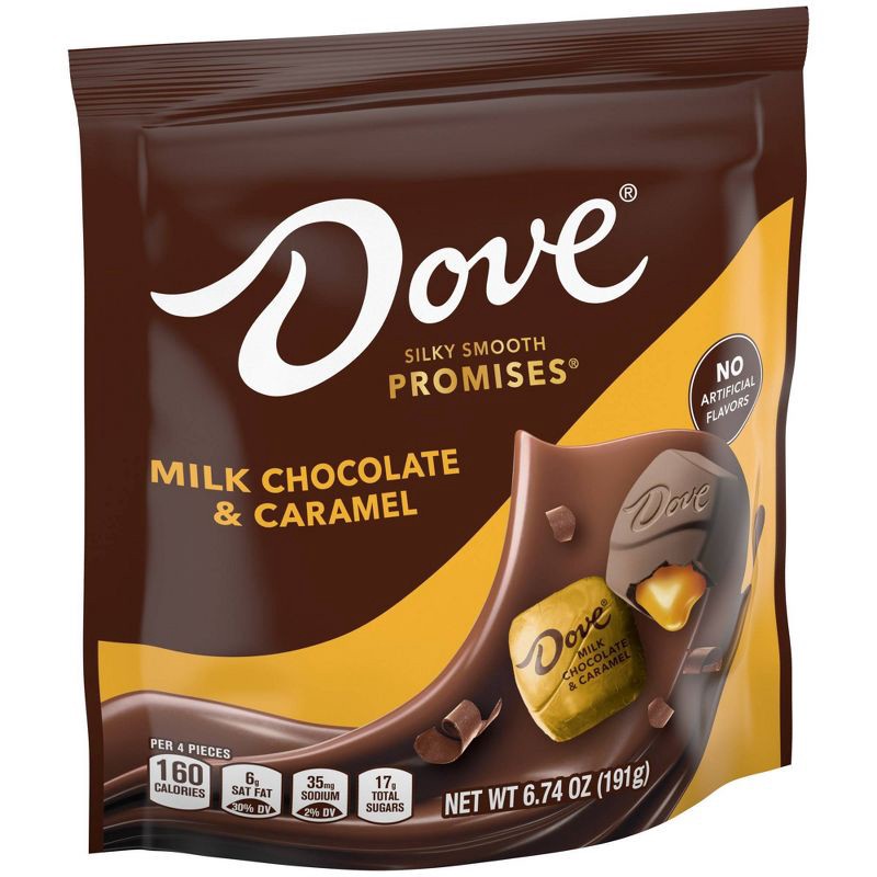 slide 4 of 9, Dove Chocolate Dove Promises Milk Chocolate & Caramel Candy - 6.74oz, 6.74 oz