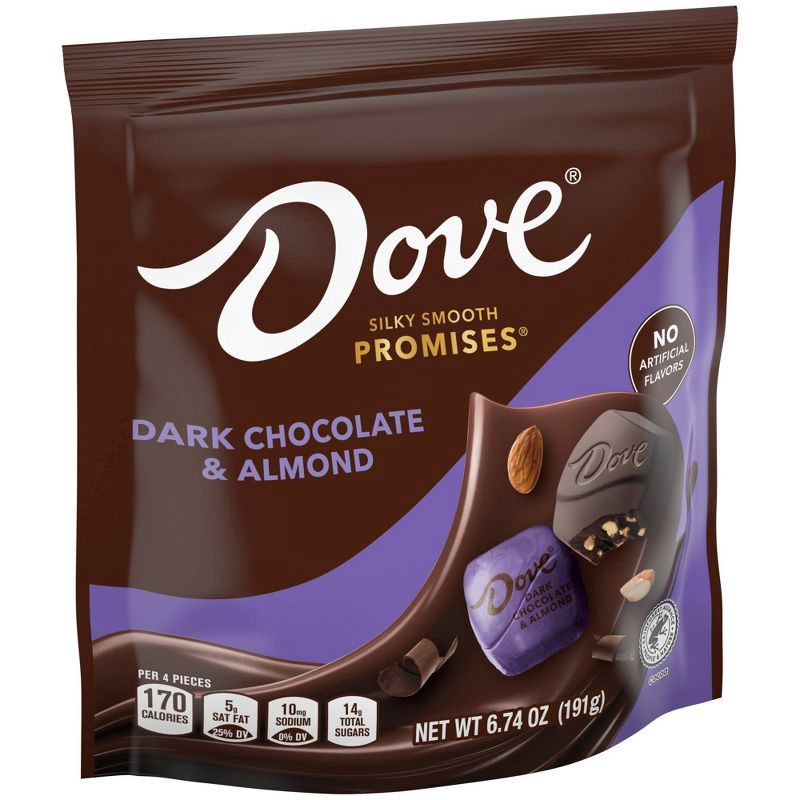 slide 7 of 8, Dove Chocolate Dove Promises Dark Chocolate & Almond Candy - 6.74oz, 6.74 oz