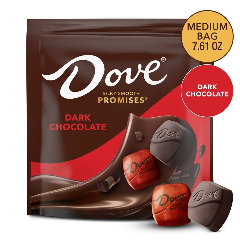 slide 2 of 9, Dove Chocolate Dove Promises Dark Chocolate Candy - 7.61oz, 7.61 oz
