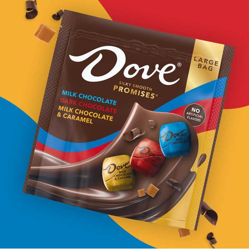 slide 3 of 11, Dove Chocolate Dove Milk Chocolate, Dark Chocolate, and Chocolate & Caramel Candy Variety Bag 14.08oz, 14.08 oz