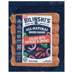 Bilinski's Italian with Peppers & Onions Chicken Sausage 12 oz