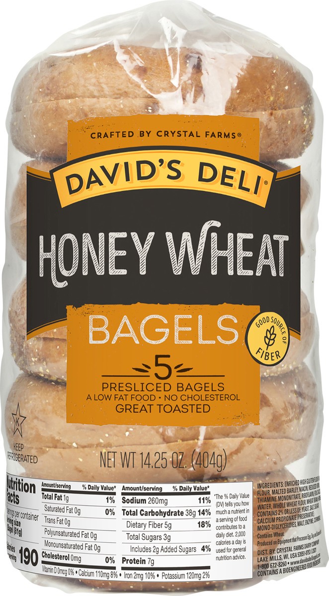 slide 3 of 5, David's Deli Bagels, 5 ct