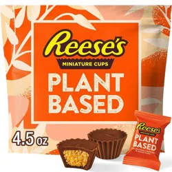 Reese's Miniatures Plant Based Oat Chocolate Confection Peanut Butter Cups Candy - 4.5oz