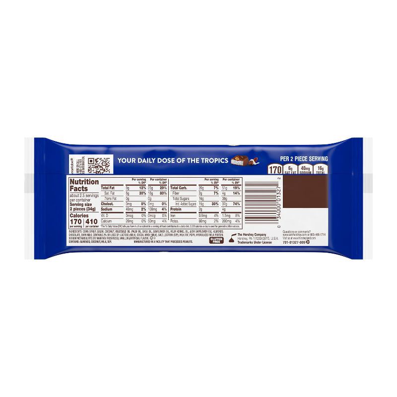 slide 3 of 6, Almond Joy Coconut and Almond Chocolate Snack Size Bars Candy - 0.6oz/5ct, 0.6 oz, 5 ct