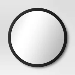 20" Round Wall Mirror Black - Room Essentials™