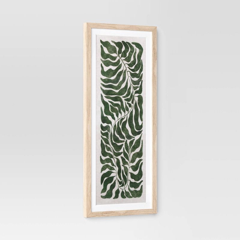 slide 4 of 5, (Set of 3) 12"x28" Modern Seaweed Framed Arts Naturals - Threshold™, 1 ct