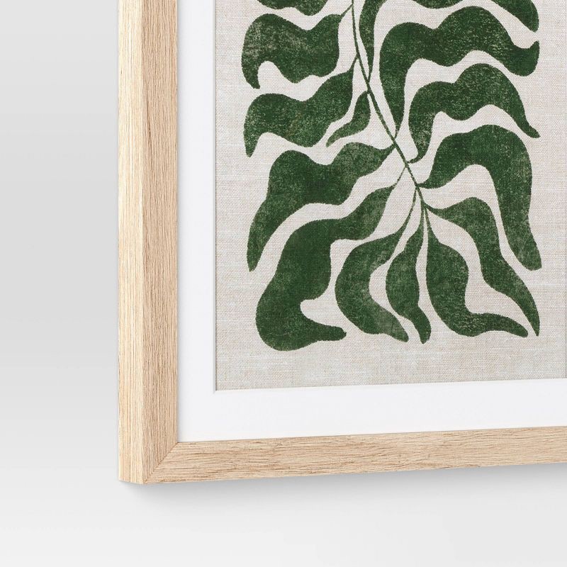 slide 5 of 5, (Set of 3) 12"x28" Modern Seaweed Framed Arts Naturals - Threshold™, 1 ct