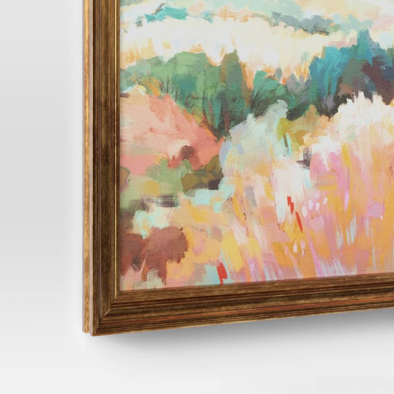 slide 4 of 4, 24"x30" Colorful Landscape Canvas Board Framed Art - Threshold™, 1 ct