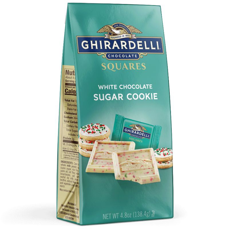 slide 1 of 6, GHIRARDELLI White Chocolate Sugar Cookie Candy SQUARES - 4.8oz, 4.8 oz