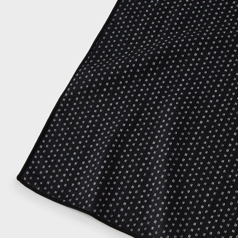 slide 3 of 4, 1pc Quick Dry Dotted Striped Waffle Hand Towel Black - Room Essentials™, 1 ct