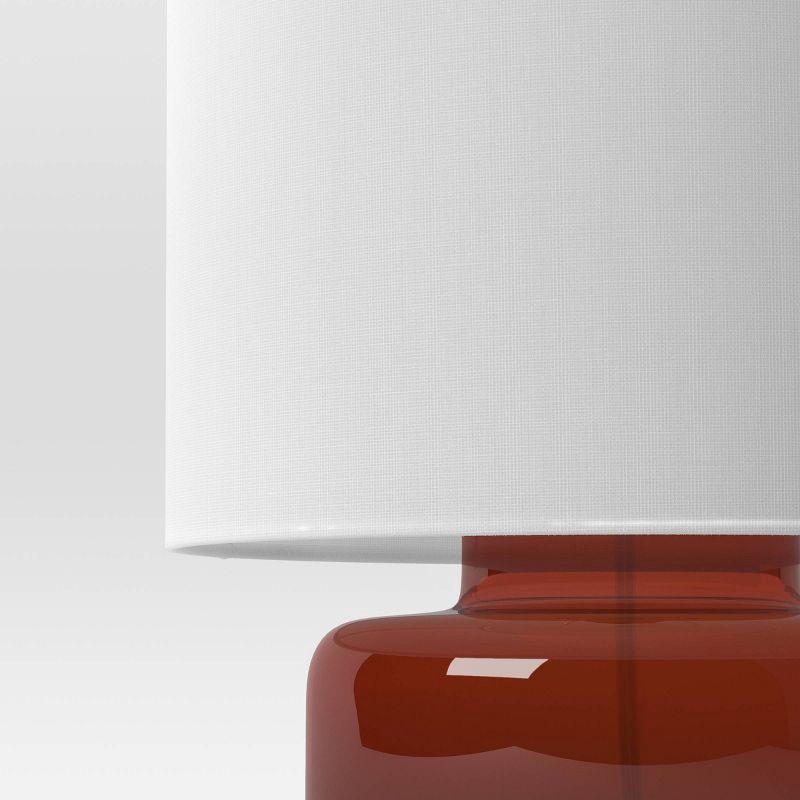 slide 4 of 4, Amber Glass Table Lamp Brown - Threshold™, 1 ct