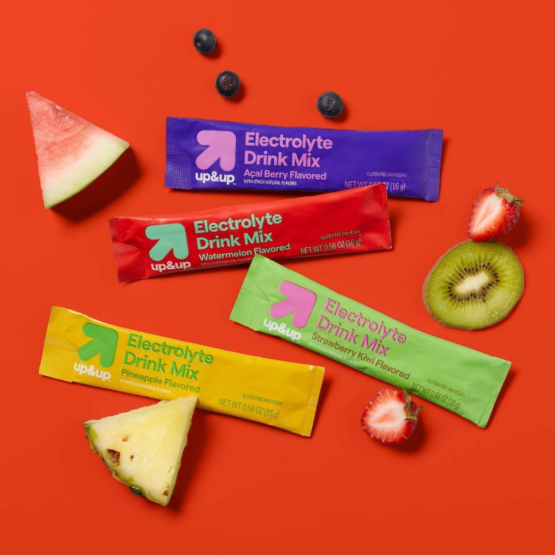 slide 2 of 6, Hydration with Electrolytes Drink Mix - Variety Pack - 11.3oz/20ct - up&up™, 11.3 oz, 20 ct