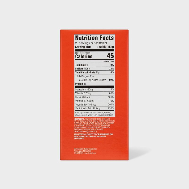 slide 3 of 6, Hydration with Electrolytes Drink Mix - Variety Pack - 11.3oz/20ct - up&up™, 11.3 oz, 20 ct