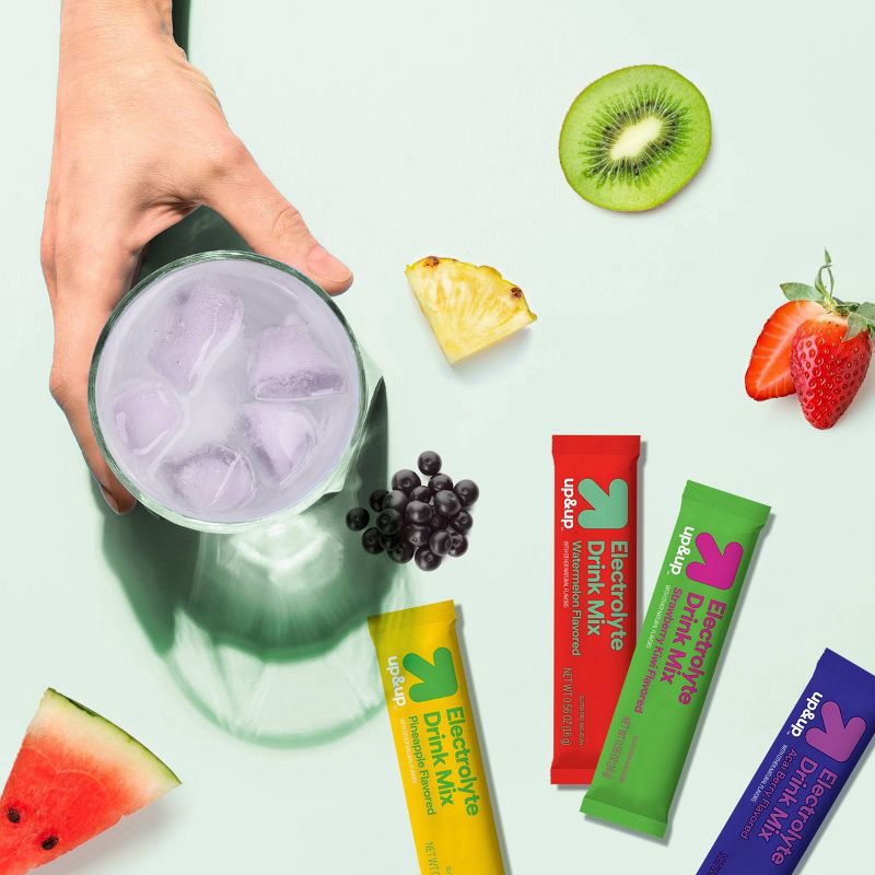 slide 5 of 6, Hydration with Electrolytes Drink Mix - Variety Pack - 11.3oz/20ct - up&up™, 11.3 oz, 20 ct