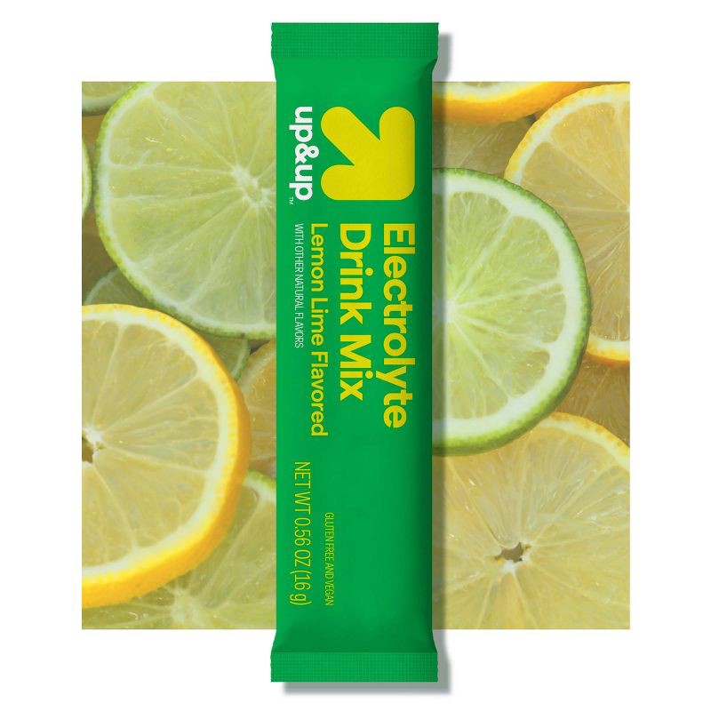 slide 6 of 7, Hydration with Electrolytes Vegan Drink Mix - Lemon Lime - 3.4oz/6ct - up&up™, 3.4 oz, 6 ct