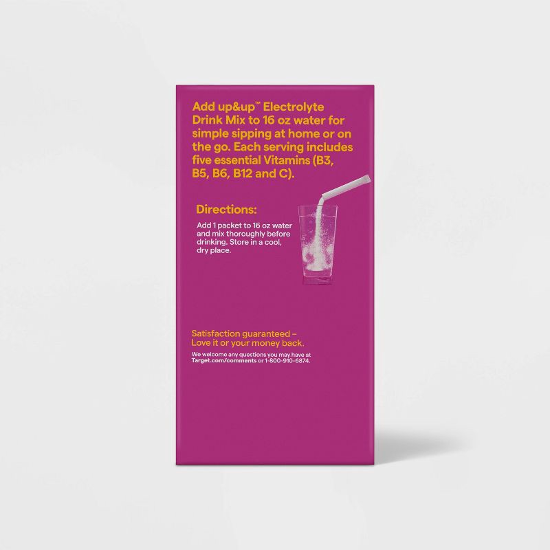 slide 4 of 7, Hydration with Electrolytes Vegan Drink Mix - Passion Fruit - 11.3oz/20ct - up&up™, 11.3 oz, 20 ct