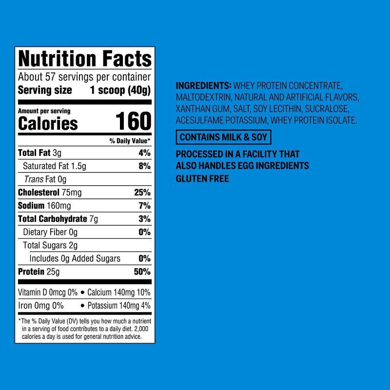 slide 5 of 5, Whey Protein Powder - Vanilla - 5lb - up&up™, 5 lb