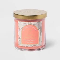 2-Wick Lidded Glass Jar Candle Peach Prosecco 15.1oz - Threshold™
