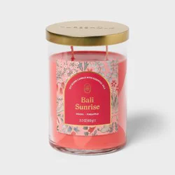 2-Wick Lidded Glass Jar Candle Bali Sunrise 21.5oz - Threshold™