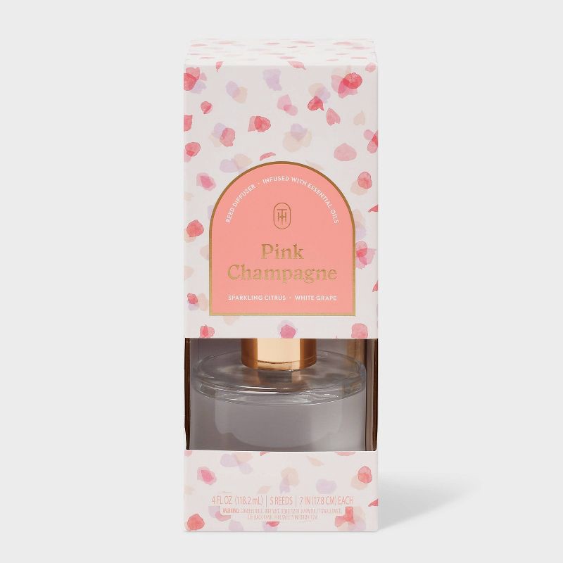 slide 1 of 3, 4oz Boxed Reed Diffuser - Pink Champagne - Threshold™, 4 oz