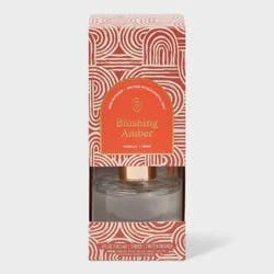 4oz Boxed Reed Diffuser - Blushing Amber - Threshold™