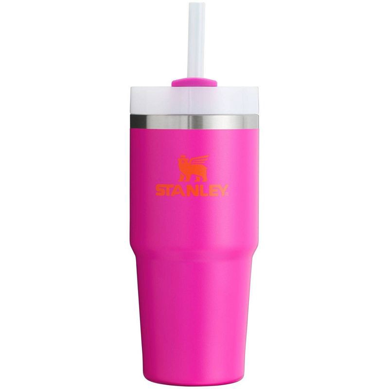 slide 1 of 3, Stanley 14 oz Stainless Steel H2.0 Flowstate Quencher Tumbler Vivid Violet: Dishwasher-Safe Drinkware for Kids, 14 oz