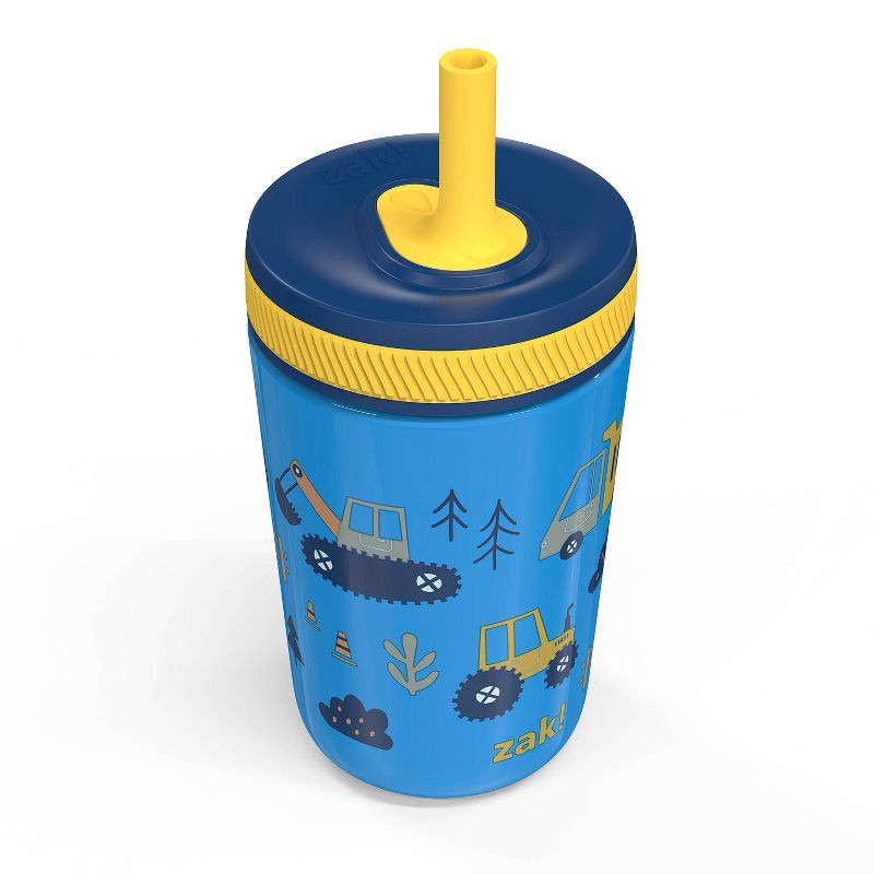 slide 3 of 6, Zak Designs 12 fl oz Stainless Steel Vacuum Insulated Kelso Straw Tumbler: Kids & Toddler Sippy Cup, Dishwasher-Safe, 12 fl oz