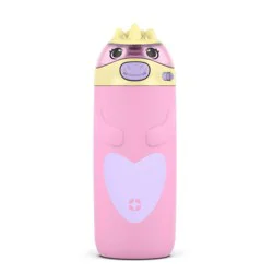 Ello 12oz Stainless Steel Water Bottle Cleo Pink: Kids Portable Drinkware, Dishwasher-Safe, Blossom Color