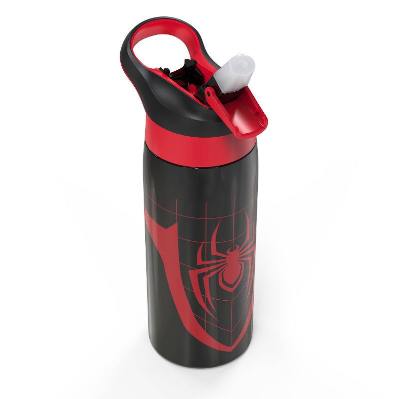 slide 4 of 6, Zak Designs 19 fl oz Stainless Steel Vacuum Insulated Riverside Spider-Man Water Bottle: Kids & Boys Drinkware, Dishwasher-Safe, 19 fl oz