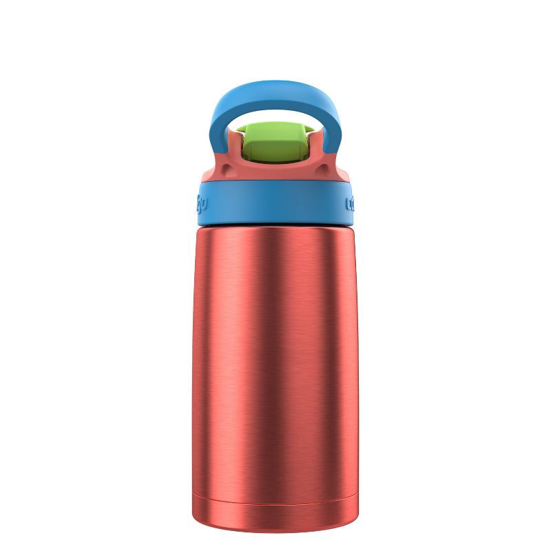 slide 2 of 6, Contigo Kids' 13oz Stainless Steel Painted Coral Water Bottle Blue Poppy: Insulated, Spillproof, Dishwasher-Safe, 13 oz