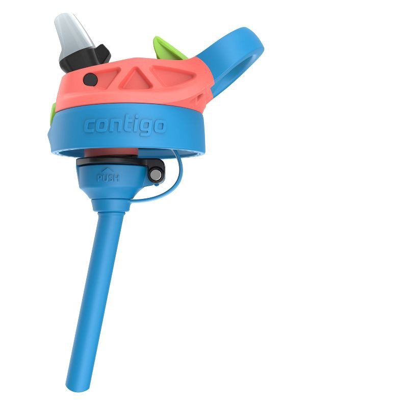slide 5 of 6, Contigo Kids' 13oz Stainless Steel Painted Coral Water Bottle Blue Poppy: Insulated, Spillproof, Dishwasher-Safe, 13 oz