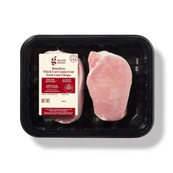 Fresh Boneless Thick Cut Pork Chop - price per lb - Good & Gather™