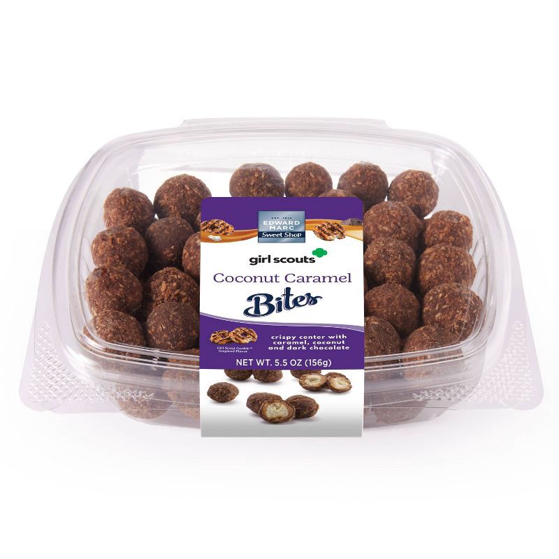 slide 1 of 5, Edward Marc Chocolatier Edward Marc Girl Scout Coconut Caramel Bites - 5.5oz, 5.5 oz