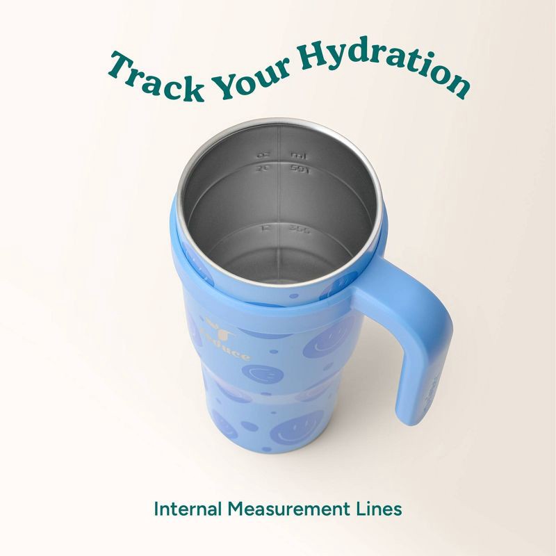 slide 6 of 6, Reduce 24oz Cold1 Vacuum Insulated Stainless Steel Straw Tumbler Mug Blue: Dishwasher-Safe, Portable Drinkware, 24 oz