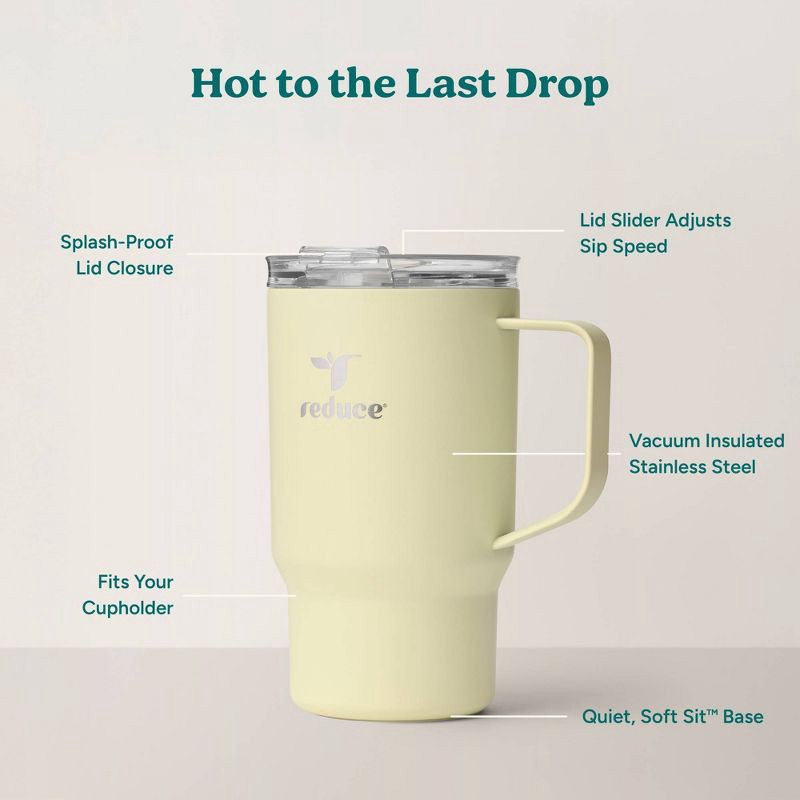 slide 4 of 6, Reduce 18oz Hot1 Insulated Stainless Steel Travel Mug: Steam Release Lid, Dishwasher-Safe, Portable Drinkware, 18 oz