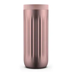 Ello 16oz Stainless Steel Travel Mug Rose Gold: Dishwasher-Safe Coffee Cup for Hot & Cold Beverages