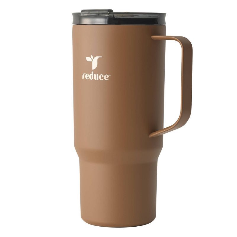 slide 2 of 6, Reduce 24oz Hot1 Vacuum Insulated Stainless Steel Travel Mug with Steam Release Lid Brown: Dishwasher-Safe, 24 oz