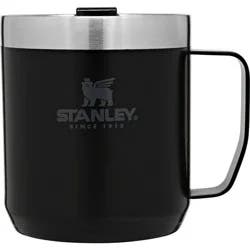 Stanley 12 oz Stainless Steel Classic Legendary Mug Black 2.0: Dishwasher-Safe, Portable Drinkware for Hot & Cold Beverages