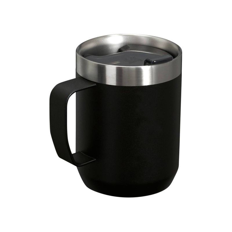 slide 2 of 3, Stanley 8 oz Stainless Steel Classic Legendary Mug Black 2.0: Dishwasher-Safe Drinkware for Hot & Cold Beverages, 8 oz