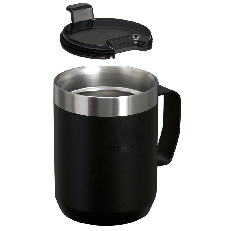 slide 3 of 3, Stanley 8 oz Stainless Steel Classic Legendary Mug Black 2.0: Dishwasher-Safe Drinkware for Hot & Cold Beverages, 8 oz